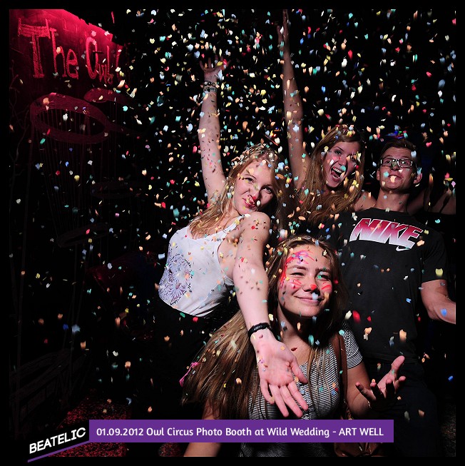 Owl Circus Photo Booth at Wild Wedding - ART WELL