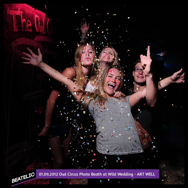 Owl Circus Photo Booth at Wild Wedding - ART WELL