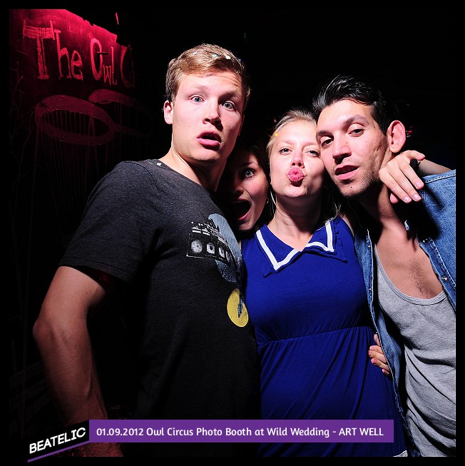Owl Circus Photo Booth at Wild Wedding - ART WELL