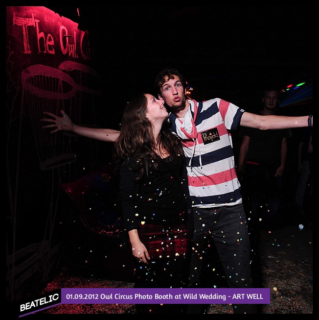 Owl Circus Photo Booth at Wild Wedding - ART WELL