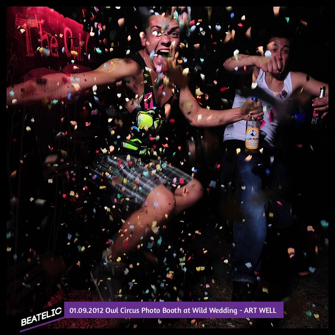 Owl Circus Photo Booth at Wild Wedding - ART WELL